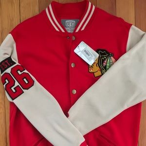 Blackhawks throwback jersey/coat